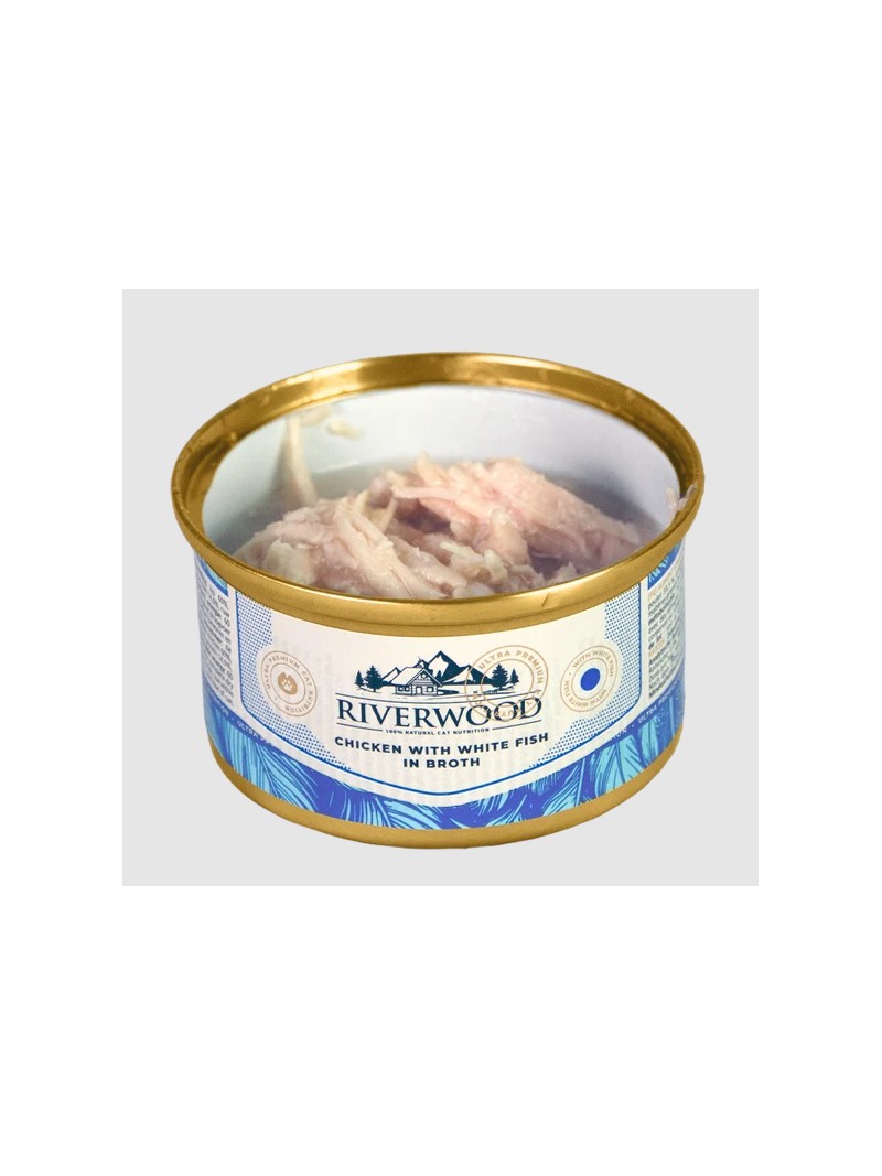 Riverwood chicken with whitefish in broth 85gram