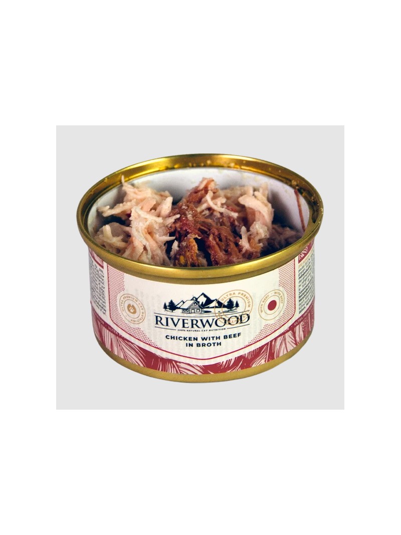 Riverwood chicken with beef in broth 85gram